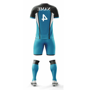 Uniformes Deportivos para Equipos Juveniles de Fútbol, Uniforme de Fútbol de Verano, Color Sólido, Uniforme de Jugador de Club, Traje Deportivo 100% Poliéster - Product Image 3