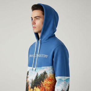 Sudadera con Capucha Sublimada para Hombre, Venta al Por Mayor OEM, Logotipo Personalizado, Resistente al Viento, Transpirable, 100% Poliéster, Alta Calidad - Product Image 4