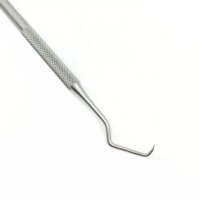 10PCS Alat Pemeriksa Gigi Double Hook Tooth Dental Explorer Probe Bahan Stainless Steel Bersertifikasi CE Kelas I Garansi 1 Tahun