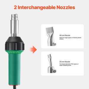 Pistolet de soudage à air chaud 1600W pour PVC/TPO, soudeuse thermique pour vinyle 122-1112F - Product Image 3