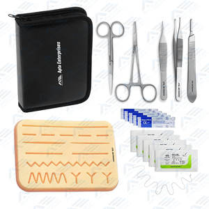 Consumibles médicos avanzados Kit de sutura de entrenamiento quirúrgico de piel de acero inoxidable para práctica de estudiantes de medicina - Product Image 1