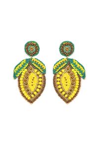 Pendiente colgante de gota con bordado de cuentas hecho a mano de pastel de calabaza joyería elegante lujo y hermoso de moda de la India - Product Image 3