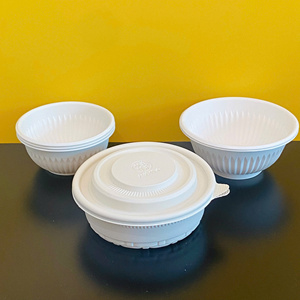 Custom printed 3-4-5 <b>compartments</b> Cornstarch Biodegradable Food Storage Container Eco Friendly Disposable <b>Lunch</b> <b>Box</b> Hot sale - Product Image 2