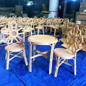 Sillas de Mimbre Hechas a Mano para Fiestas Infantiles, Muebles de Mimbre Natural para Alquiler en Eventos de Cumpleaños y Bodas, Fabricante OEM - Product Image 1