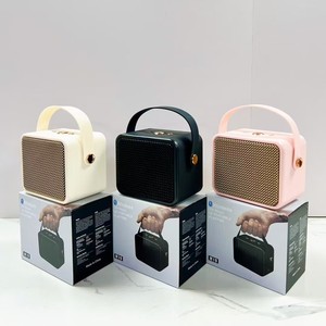 Haut-parleur sans fil portable rétro M19, mini enceinte portable avec <span class=keywords><strong>caisson</strong></span> de basses, son stéréo, pour la maison, l'ordinateur de bureau, la musique en extérieur - Product Image 2