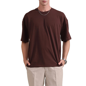 เสื้อยืดลำลองผู้ชายไซส์ใหญ่ แห้งเร็ว ผ้าฝ้าย 100% ทรงหลวม พิมพ์ลาย คอกลม - Product Image 1