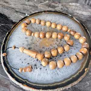 Chapelet de prière islamique en bois perlé fait main pour le Dhikr quotidien, accessoire de culte religieux musulman - Product Image 5