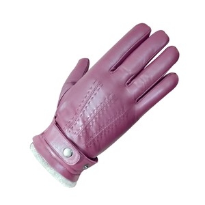 Solid <b>Women</b> Fashion <b>Leather</b> <b>Gloves</b> Thermal Outdoor Plain Custom Made Good Material Winter <b>Gloves</b> - Product Image 2