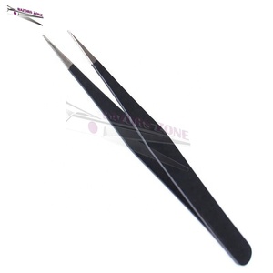 แหนบถอนขนตาสแตนเลสแบบใหม่100% พรีเมี่ยมดีไซน์มือกันลื่นปรับปรุงเครื่องมือความงามปลายแหลมจำนวนมาก - Product Image 2