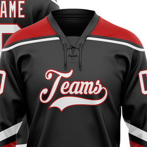 Camiseta de Hockey Personalizada para Equipo, 100% Poliéster, Ropa Deportiva Casual de Manga Larga, Sudadera con Diseño Personalizado para Uso en Equipo - Product Image 3