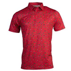 Polo en polyester de haute qualité avec impression par sublimation personnalisée, manches courtes, séchage rapide, pour hommes, sport, golf, t-shirt polo - Product Image 1