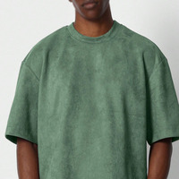 T-shirts en coton vierge pour hommes, style streetwear, coupe oversize à épaules tombantes, impression personnalisée de haute qualité, t-shirts épais B2B