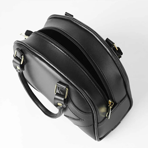 Bolso de Mano Clásico de Media Luna para Mujer, en Cuero Genuino, con Asa Redonda y Cierre de Cremallera, Diseño Elegante para Uso Diario - Product Image 4