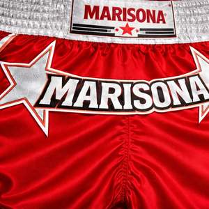 Pantalones Cortos de Entrenamiento de Boxeo Unisex de Cintura Alta, Transpirables, con Logotipo Frontal, 100% Poliéster, Marca Personalizada - Product Image 6