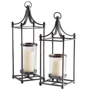Porte-bougie en acier inoxydable de style vintage, fait à la main, écologique, pour décoration rustique de ferme, ZAHID EXPORTS - Product Image 2
