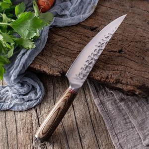 6 PCS Hand Forged Japanese Chef Boning <b>Utility</b> <b>Knives</b> Set Stainless Steel with Wood Handle for Kitchen & Camping - Product Image 3