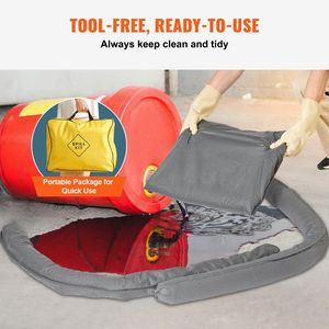 Kit Universal para Derrames de 43 Piezas, Incluye 30 Almohadillas Absorbentes y 2 Calcetines Absorbentes de 3"x4" - Product Image 4