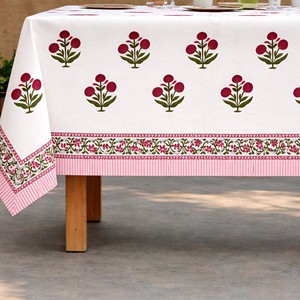 Handmade modern style Customizable pure cotton Beautiful Indian farmhouse <b>Wedding</b> home hotel party Table Cloth - Product Image 3
