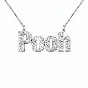 Collar Minimalista de Plata de Ley 925 con Baño de Rodio y Moissanita para Mujer |   Regalo de Boda |   Personalizado |   Venta al por mayor - Product Image 1