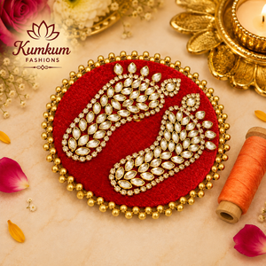 Al por mayor: Decoración navideña ecológica Shri Laxmi Charan Paduka, regalo religioso, recuerdo de Pooja, decoración para entrada, desmontable - Product Image 1