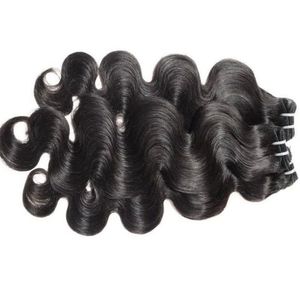 Extensions de cheveux humains indiens Remy ondulés souples noirs 4 paquets Deep Wave Water Wave - Product Image 3