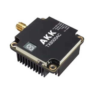 Meilleur émetteur vidéo AKK 8W FPV Smart Audio 4.9G-5.8G VTX avec transmission longue portée Accessoires audio et vidéo - Product Image 6