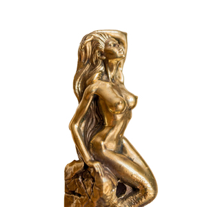 Cast Brass Mermaid Shape Gold Color Hooks Luxury Style <b>Wall</b> Decor Coat And <b>Clothes</b> hanger Metal Hooks Set Home Decoration - Product Image 5
