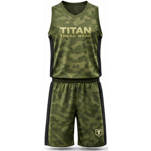 Ensemble de maillots de basket-ball respirants sur mesure OEM, taille plus, séchage rapide, uniforme d'équipe de basket-ball sublimé pour hommes adultes, été - Product Image 6