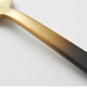 Gold And <b>Black</b> Color <b>Cutlery</b> <b>Set</b> Stainless Steel Flatware Kitchenware Silverware Hotel And Restaurant Wedding Use - Product Image 2
