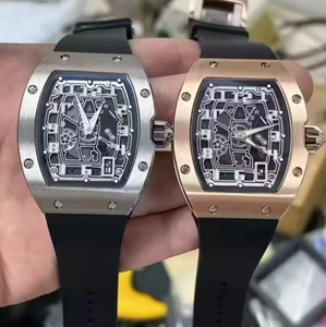 RM AMG Factory Luxury Self-winding Ultra-thin Titanium <b>Skeleton</b> Design Barrel-shaped Dial Sports Wristwatch Mechanical <b>Watch</b> - Product Image 1