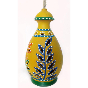 Lanterne / lampe décorative Art Déco en argile naturelle artisanale pour la décoration de la maison, les mariages, la rentrée scolaire, respectueuse de l'environnement - Product Image 1