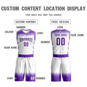 Maillot de basket d'été unisexe grande taille, séchage rapide, respirant, 100 % polyester, logo personnalisé imprimé, nom d'équipe personnalisable - Product Image 4