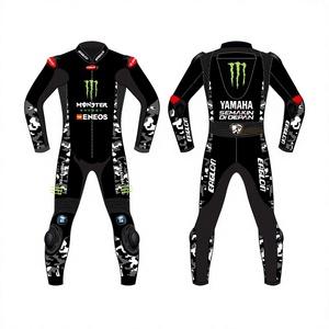 Traje de Motociclismo de Cuero Vacuno/Canguro para Hombre Ramaha, Mono de Carreras de Una Pieza, con Protección OEM CE - Product Image 1