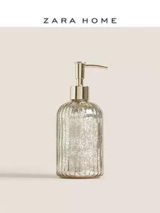 Ensemble de lavage des mains en verre pur avec support en acier, pour salle de bain moderne, décoration de salle de bain en verre, organisateur de vanité, distributeur de savon liquide, porte-savon - Product Image 4