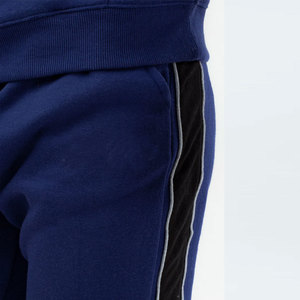 Ensemble de jogging pour homme, décontracté, à manches longues, antibactérien, écologique, hiver, à capuche, lourd, uni, 100% coton, logo personnalisé - Product Image 5