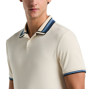 T-shirt décontracté d'été en coton tricoté 100% pour homme, coupe ample, manches courtes, style hip-hop, imprimé personnalisé, anti-plis, type polo - Product Image 2