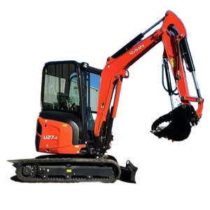 รถขุดขนาดเล็ก Kubota U27-4 มือสอง น้ำหนัก 2 ตัน ระบบไฮดรอลิก พร้อมหัวเจาะ - Product Image 1