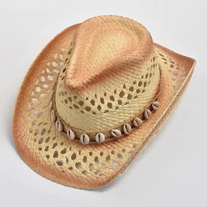 Breathable <b>Straw</b> Cowboy <b>Hat</b> Wide Brim Summer Sun Protection Woven Beach Outdoor <b>Hat</b> Western Style <b>Straw</b> <b>Hat</b> Lightweight Sunshade - Product Image 6