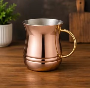 Drinkware Solid Copper MUG for Moscow Mule 99.9% With Rivets Long Lasting Quality Copper <b>Beer</b> Mugs Cheap Copper Mug With Handle - Product Image 4