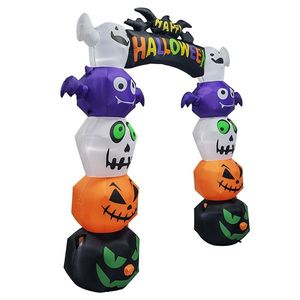 Arco Gigante di Zucca di Halloween in PVC da 2,5 Metri con LED per Decorazioni Esterne - Product Image 3