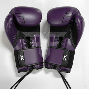 Guantes de Boxeo de Cuero de Buena Calidad con Logotipo Personalizado, Cierre de Gancho y Bucle, Transpirables, Talla Grande, para Adultos - Product Image 3