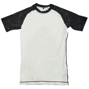 เสื้อรัดกล้ามเนื้อคุณภาพสูงแบบสั่งทำพิเศษสำหรับ MMA แขนสั้นแบบแร็กแลน ป้องกันรังสียูวี เสื้อสำหรับเด็กเล่นเซิร์ฟ พิมพ์ลายแบบซับลิเมชั่น - Product Image 5