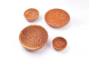 Tazón de Madera de Coco Hecho a Mano, Vajilla de Madera Natural Sostenible para Cocina, Comedor y Decoración del Hogar - Product Image 4