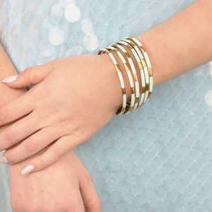 Pulsera de Lujo para Mujer, Joyería de Resina, Diseño Moderno, Hecha a Mano, Accesorios de Moda, Duradera, Chapada en Oro, para Bodas - Product Image 2