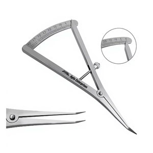 Calibre angulaire de 4,5 pouces de long pour la cartographie osseuse, instrument de mesure 0-40 mm avec échelle de précision pour la dentisterie, la chirurgie, l'orthodontie et les implants - Product Image 1