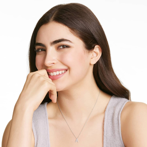 Collar de tenis de plata de ley 925 con moissanita y diamantes, elegante cadena fina con piedras de corte redondo, joyería de lujo para mujer, regalo de lujo - Product Image 1