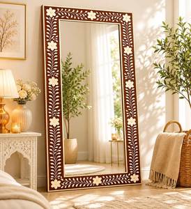Unique Bone Inlay <b>Mirror</b> Frame Decorative Handmade <b>Wall</b> <b>Mirror</b> For Elegant Home Interior Collection - Product Image 3