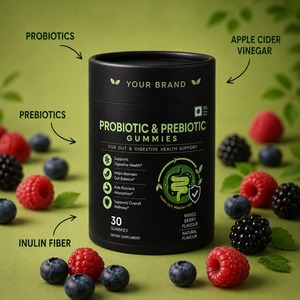 Gomitas Probióticas y Prebióticas Sin Gluten, Sin OMG, de Marca Privada OEM, para Apoyar la Salud Intestinal y Digestiva - Product Image 3