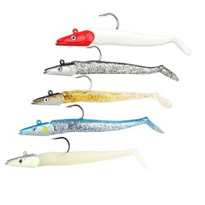 Leurre de pêche souple artificiel avec jupe de jigging et hameçon pour la pêche en rivière, lac et océan - Product Image 1