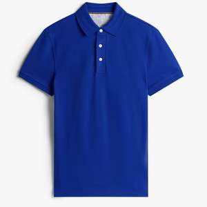 Camiseta Polo de Hombre 100% Algodón Orgánico, Logotipo Bordado Personalizado, Camiseta de Piqué Transpirable de Verano, Venta al Por Mayor OEM - Product Image 1